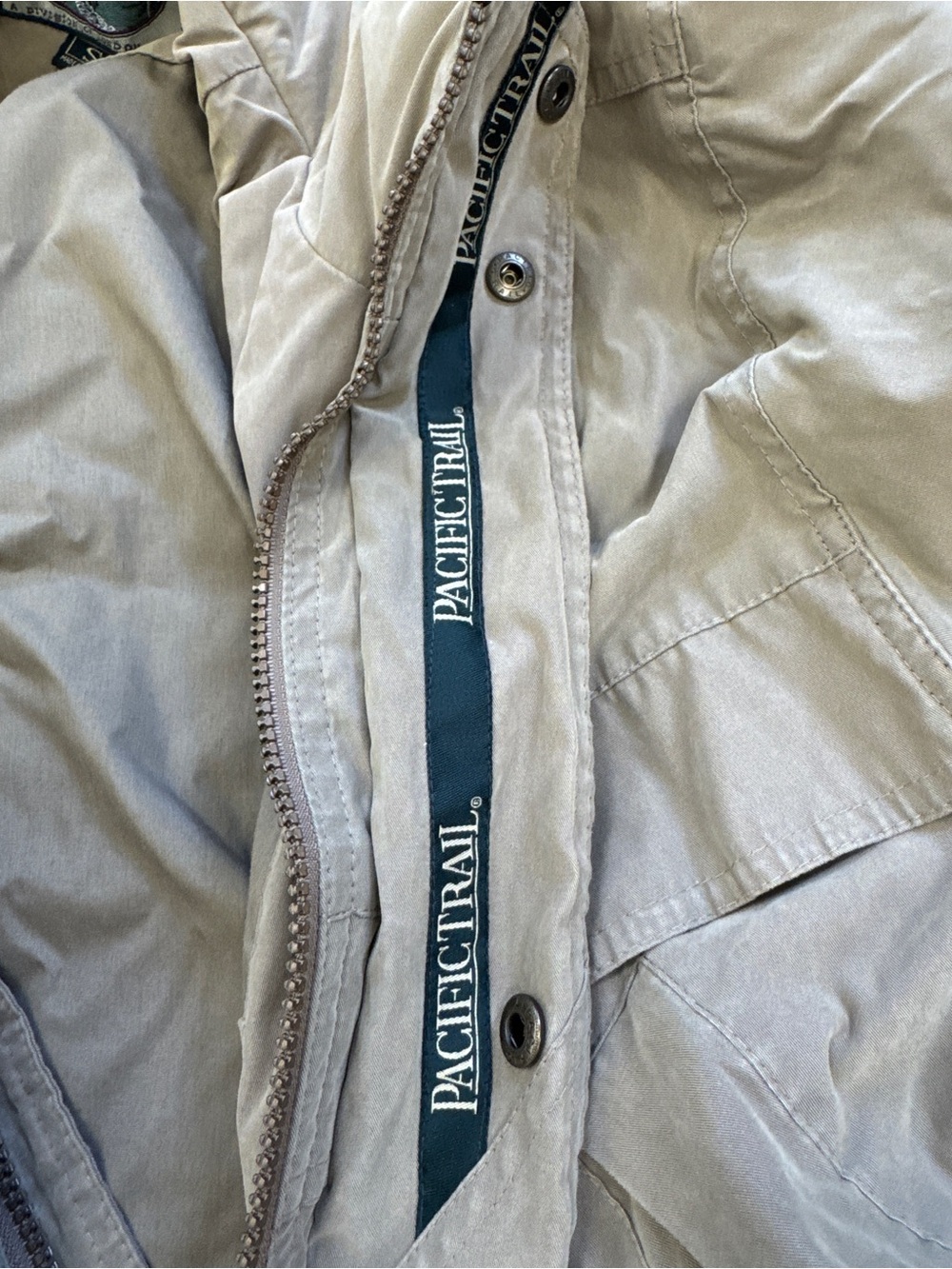 Pacific Trail Men's Tan Khaki Utility Field Jacket Parka S Outdoor Cabincore - Picture 9 of 13